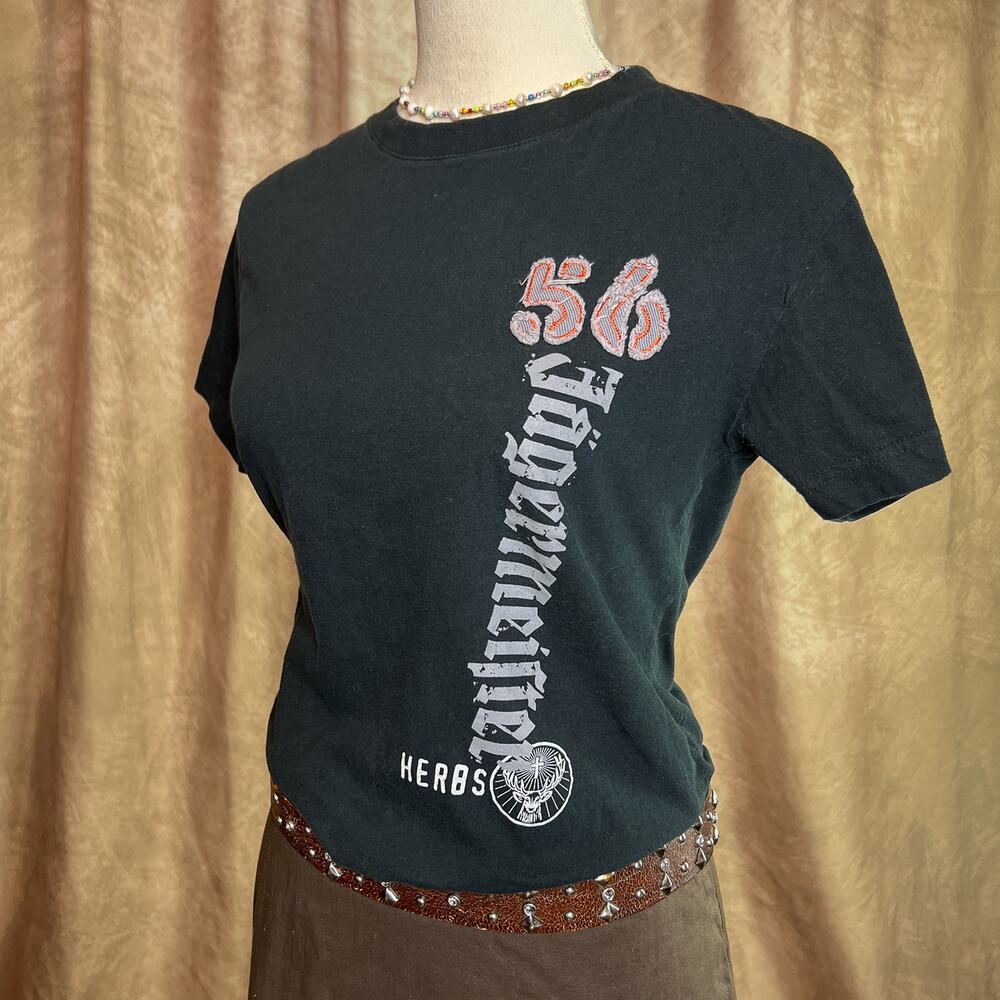 Jagermeister T-Shirt 56 Herbs Patchwork Black Short Sleeve Drinks Indie Sleaze